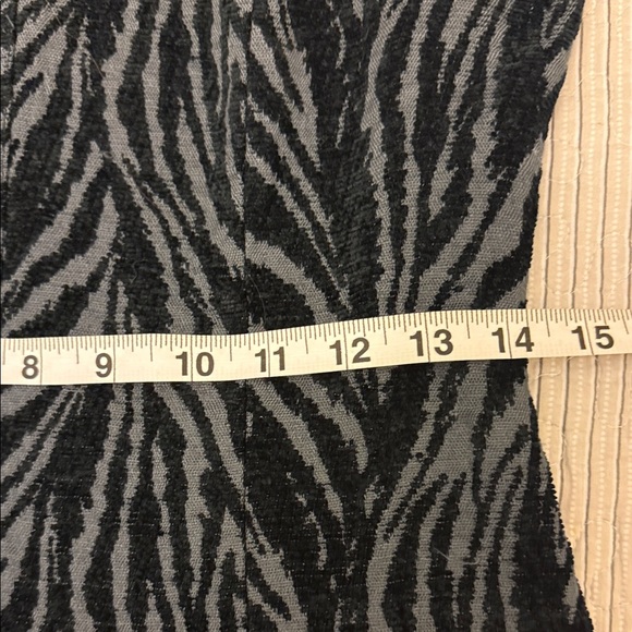 Free People Black & Gray Chenille Zebra Print Mini Dress - Picture 10 of 11